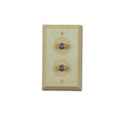 Allen Tel AT1029-FF Flush Mounted Duplex T.V. Wall Jack
